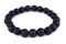 The Bead Chest Wood Stretch Bracelet, Charcoal Black - Stackable Beaded Jewelry, Unisex for Men & Women